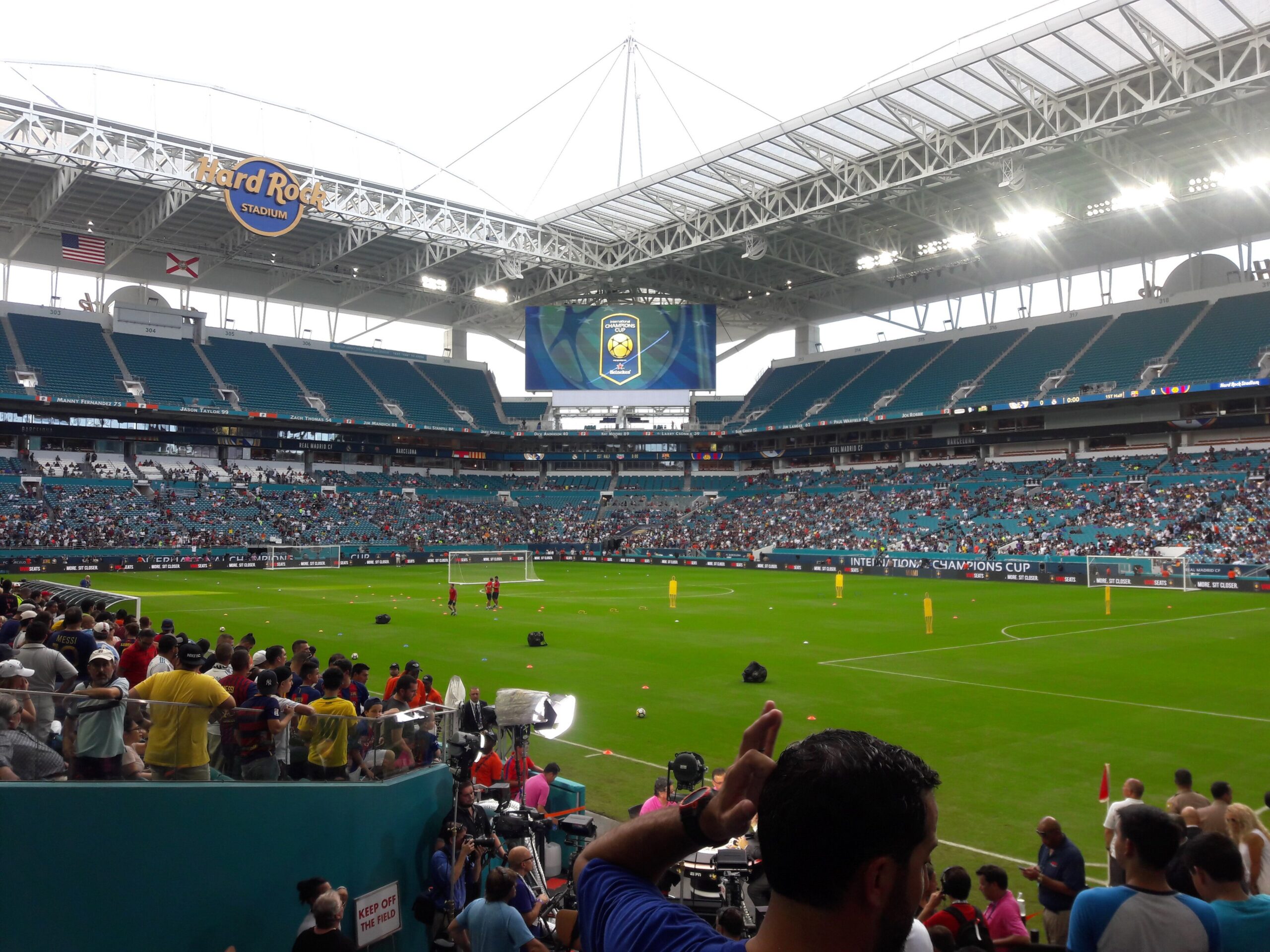 Hard Rock Stadium in Miami Gardens during the World Cup closing weekend